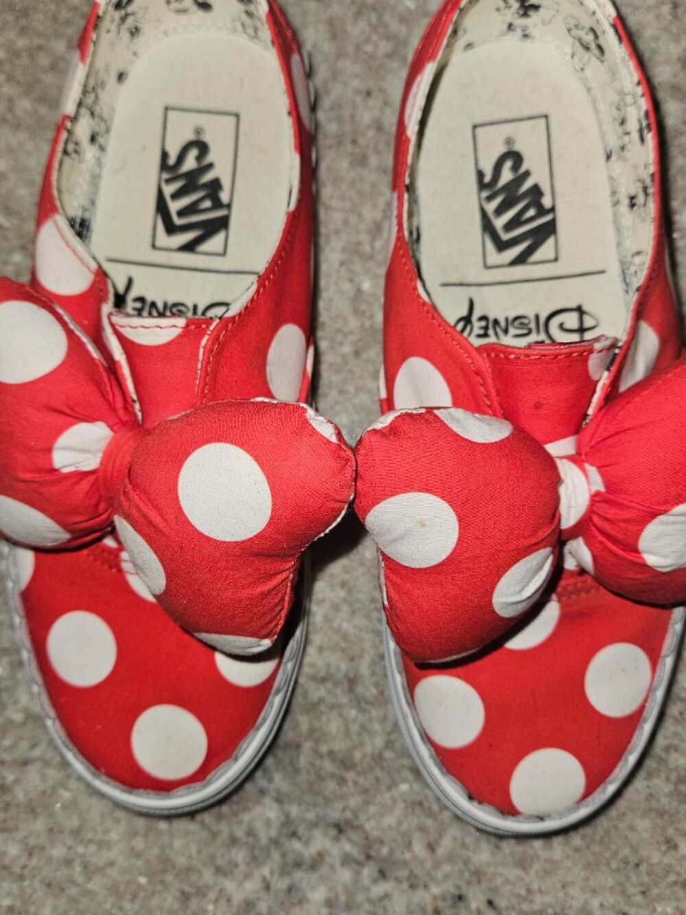 Vans Disney Authentic "MINNIE'S BOW" Sneakers sz 7.5 {101-1} - Picture 9 of 9